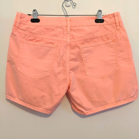 Coral/Neon GAP Khaki Shorts - Picture 2 of 2